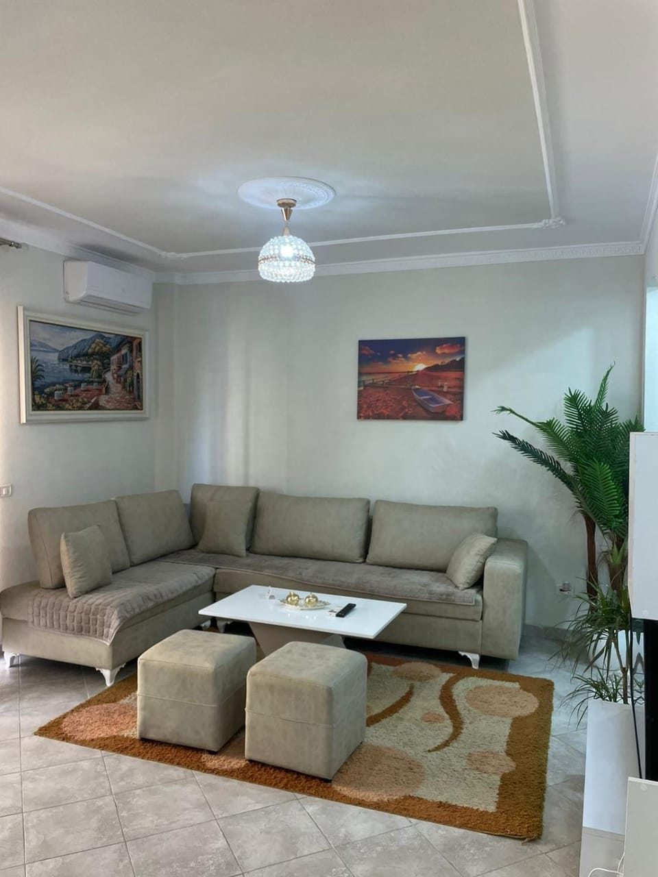 Modern apartament by sea Apartment in Tirana County, Albania