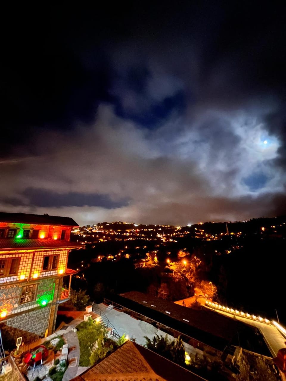 Night, View (from property/room), Balcony/Terrace, City view