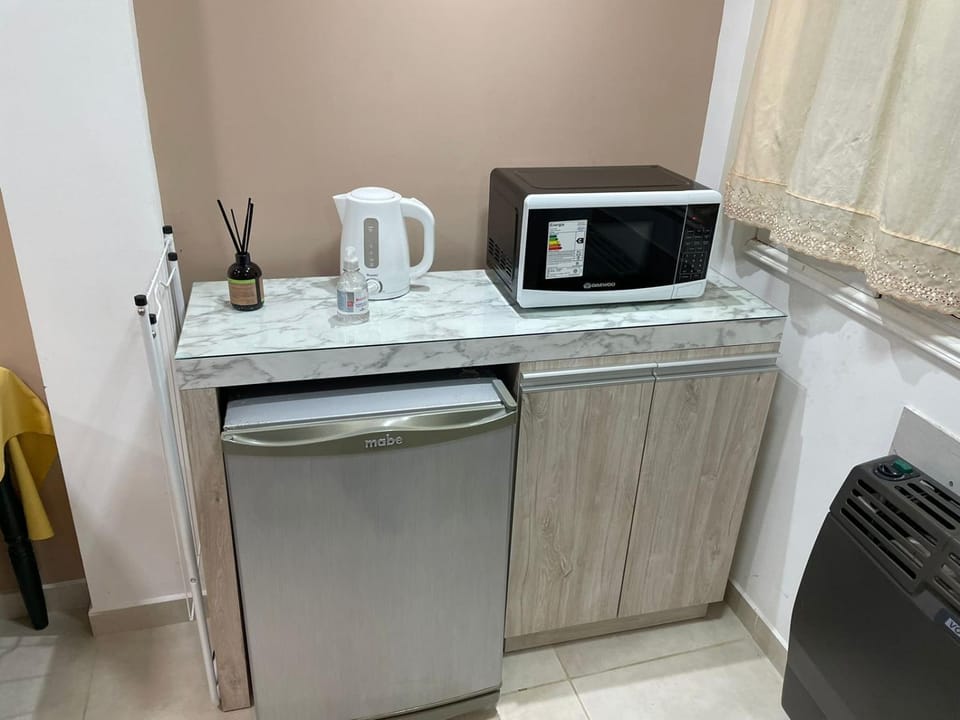 microwave, minibar