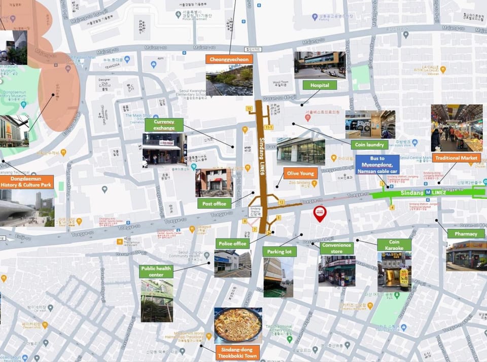 Text overlay, Location