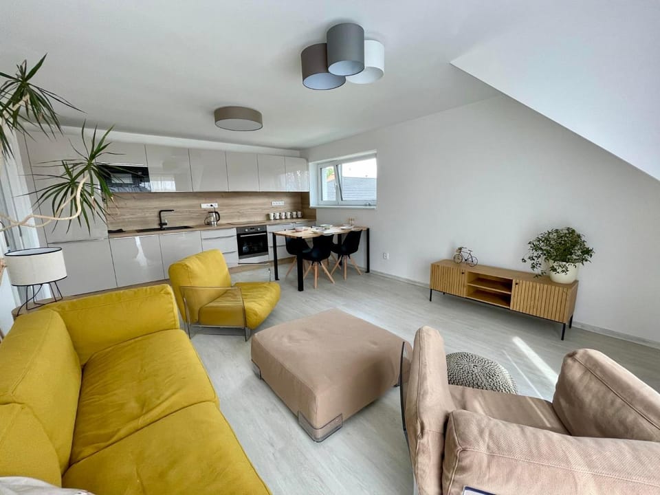 Kitchen or kitchenette, Living room, Seating area, Dining area, oven, stove