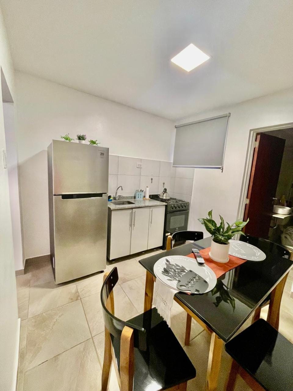 Kitchen or kitchenette, oven, stove