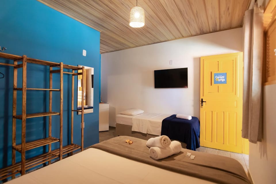 Bed, TV and multimedia, locker, minibar, towels, wardrobe