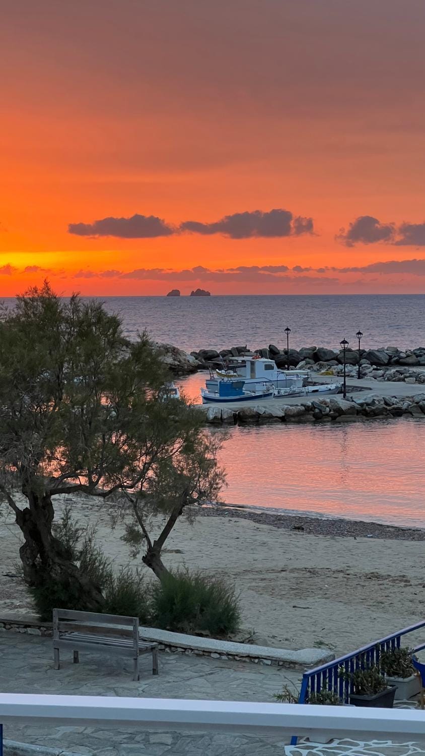 Day, Beach, Sea view, Sunset