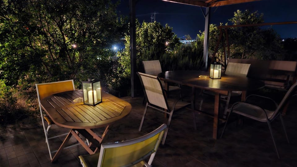 Patio, Night, Garden