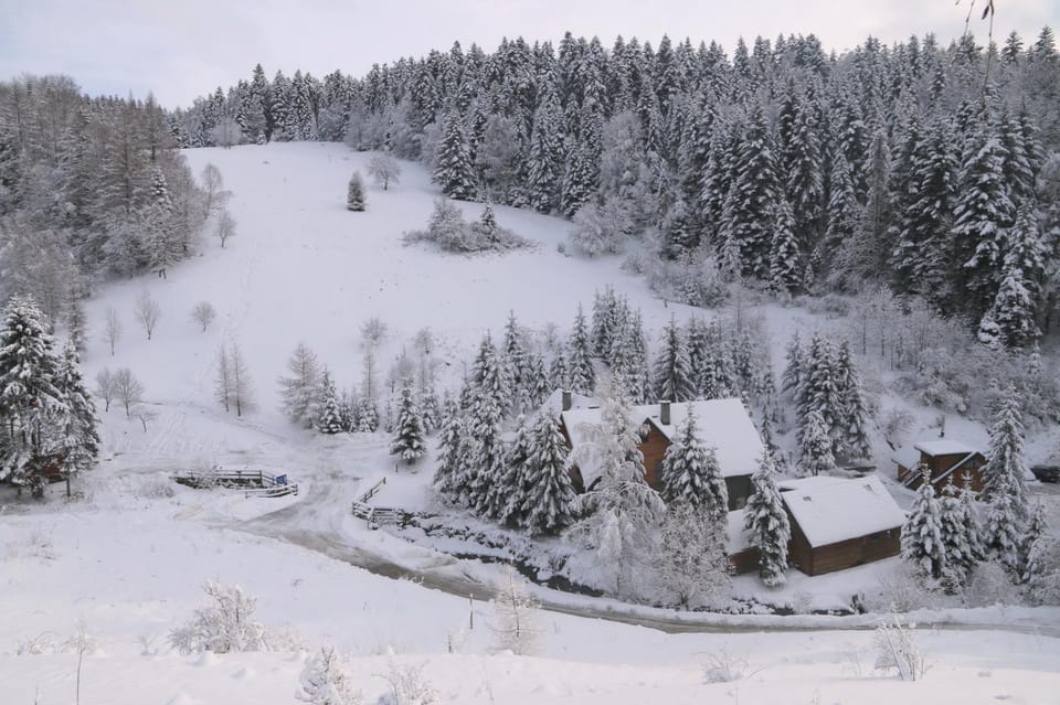 Natural landscape, Winter, Mountain view