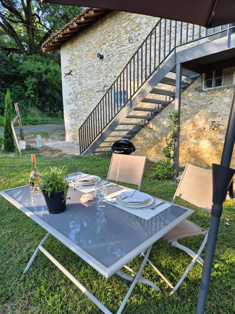 Property building, Patio, Garden view