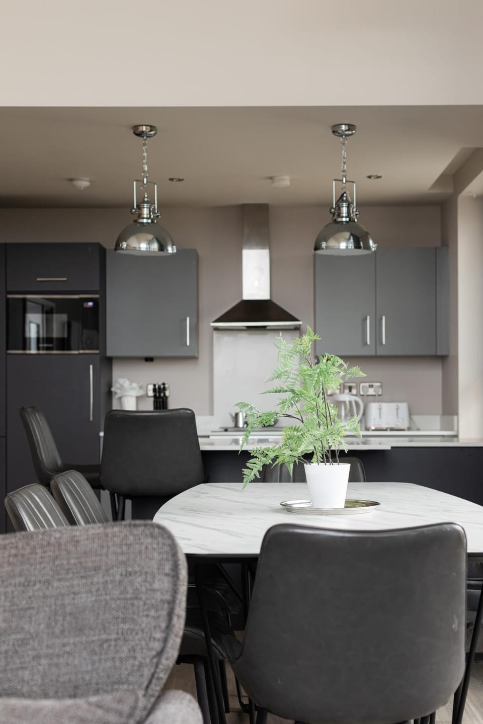 Kitchen or kitchenette, Living room, Dining area, stove