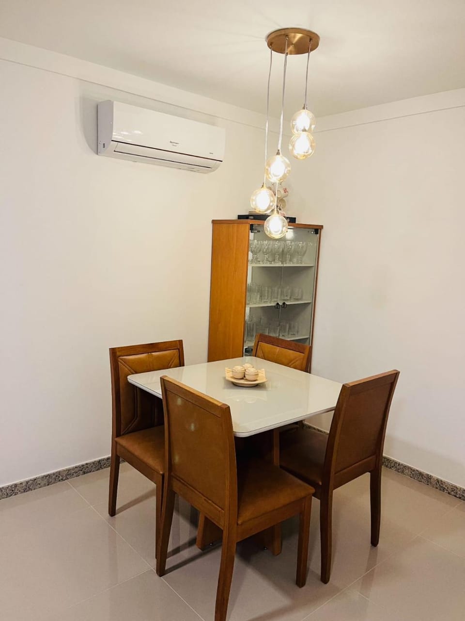 Dining area, air conditioner