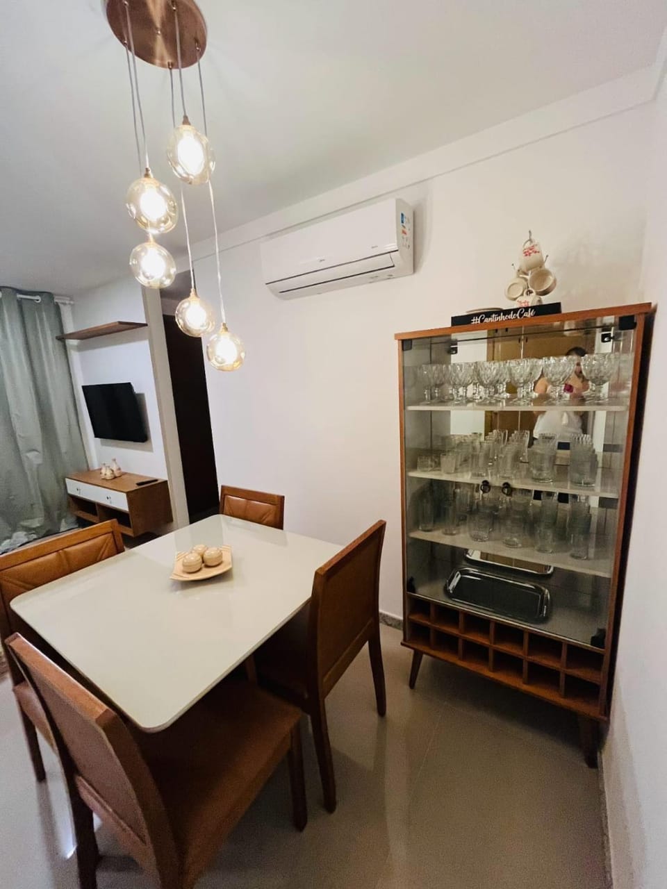 Dining area, air conditioner