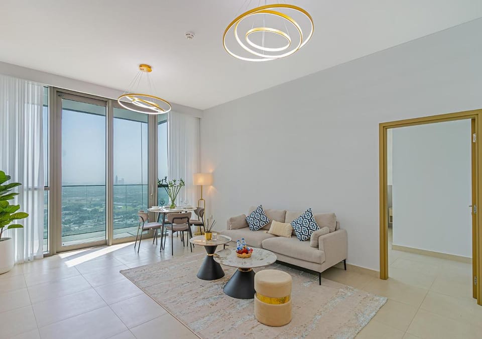 Living room, Seating area, Sea view