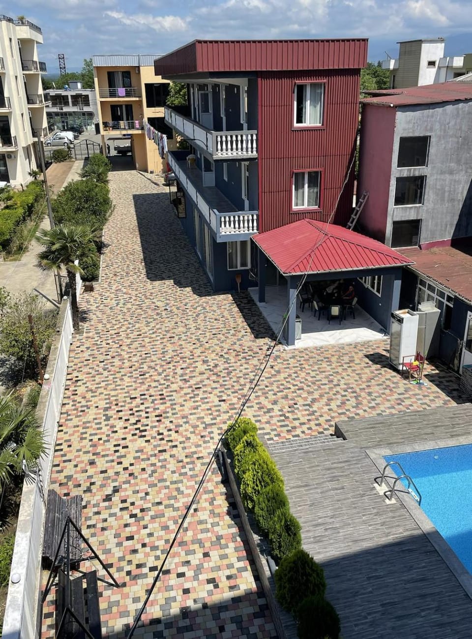 Property building, Pool view