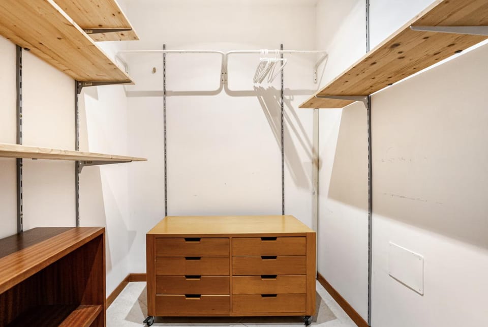 bunk bed, wardrobe