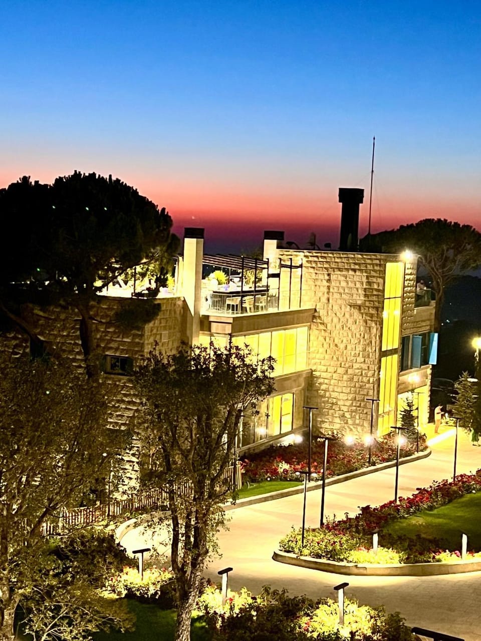 Property building, Sunset