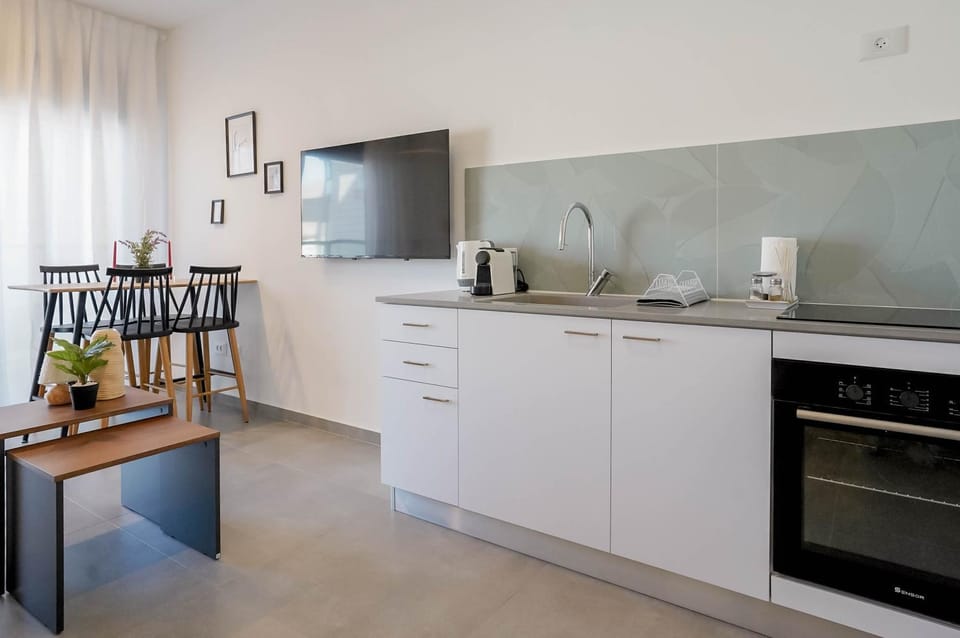 Living room, kitchen