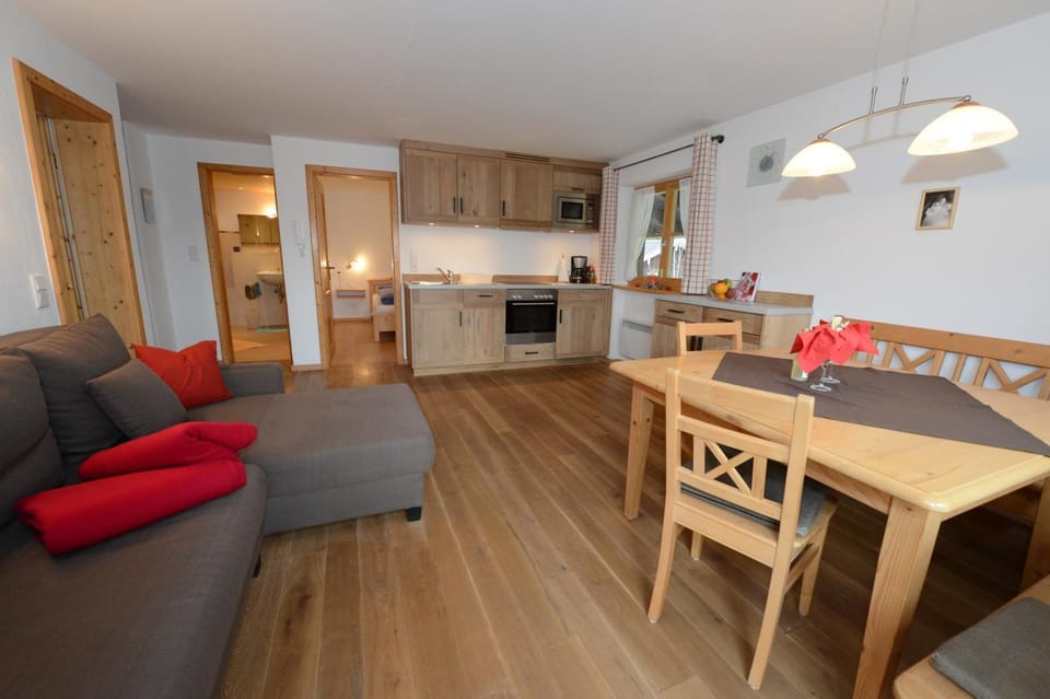 Kitchen or kitchenette, Living room, Dining area
