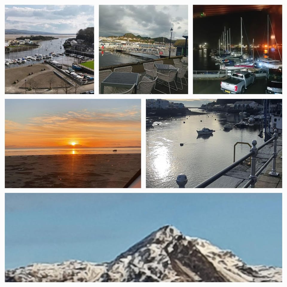 lovely apartment porthmadog harbourside views of mountains festiniog railway Apartment in Porthmadog