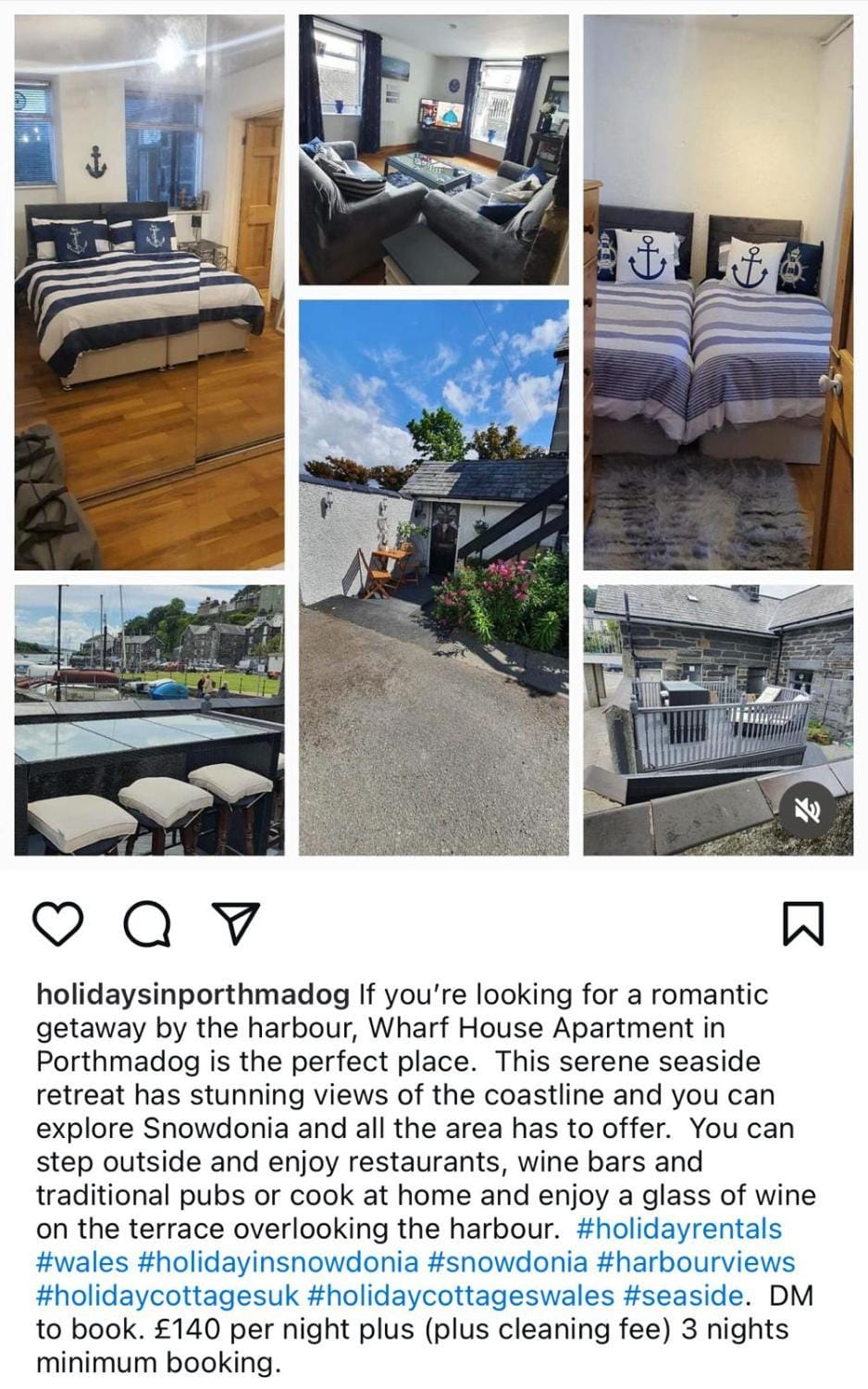 lovely apartment porthmadog harbourside views of mountains festiniog railway Apartment in Porthmadog