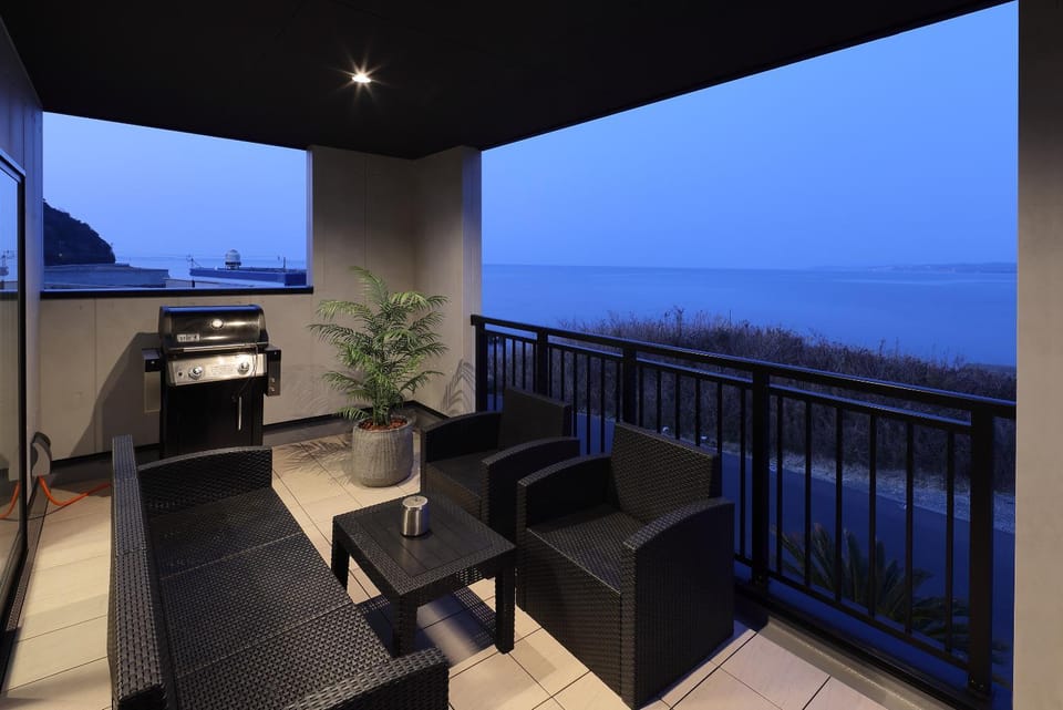 BBQ facilities, Balcony/Terrace, Sea view
