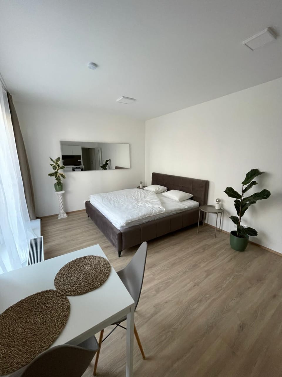 Bed, Kitchen or kitchenette, Bedroom