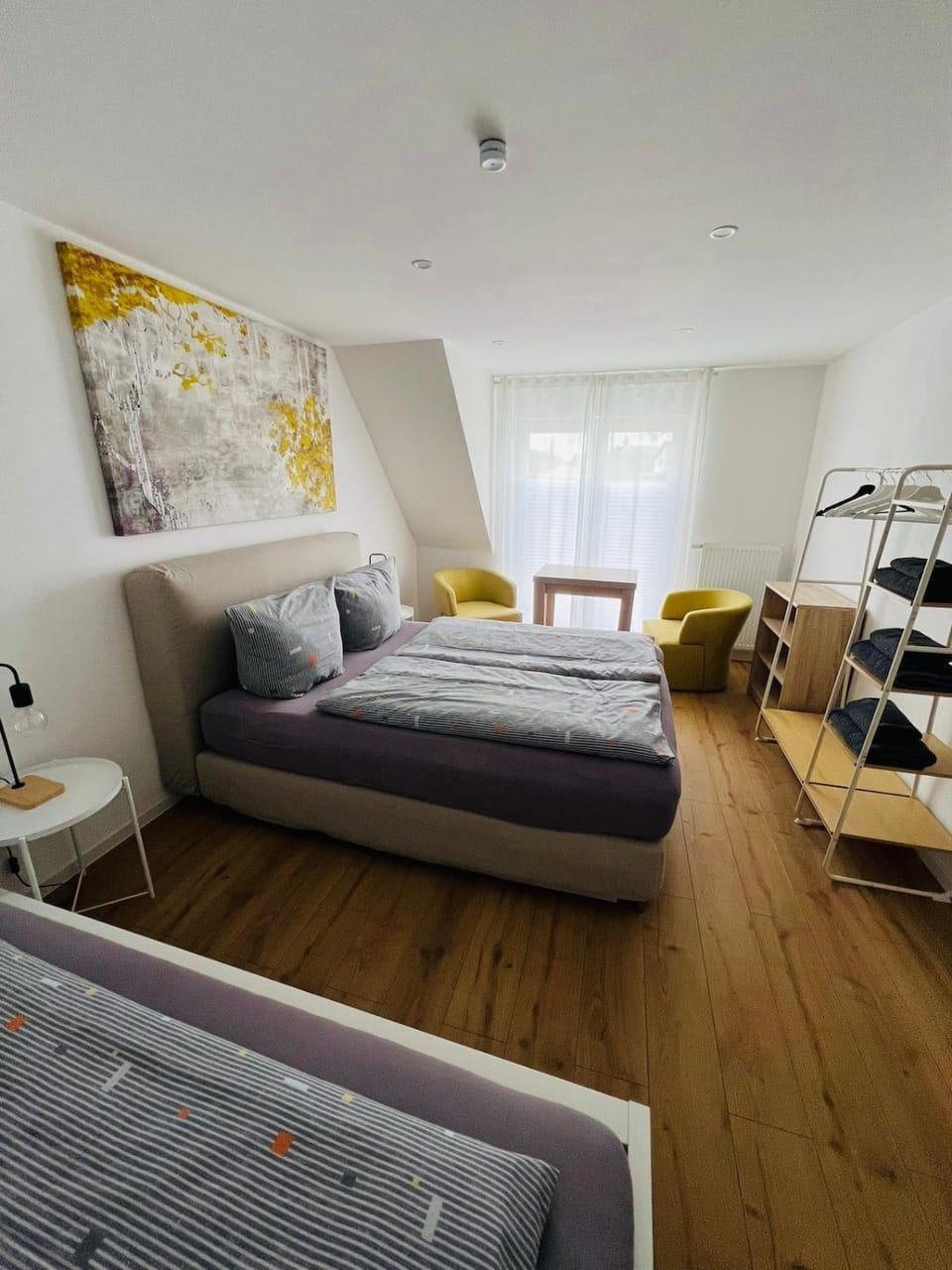 Bed, Photo of the whole room, Seating area, Bedroom