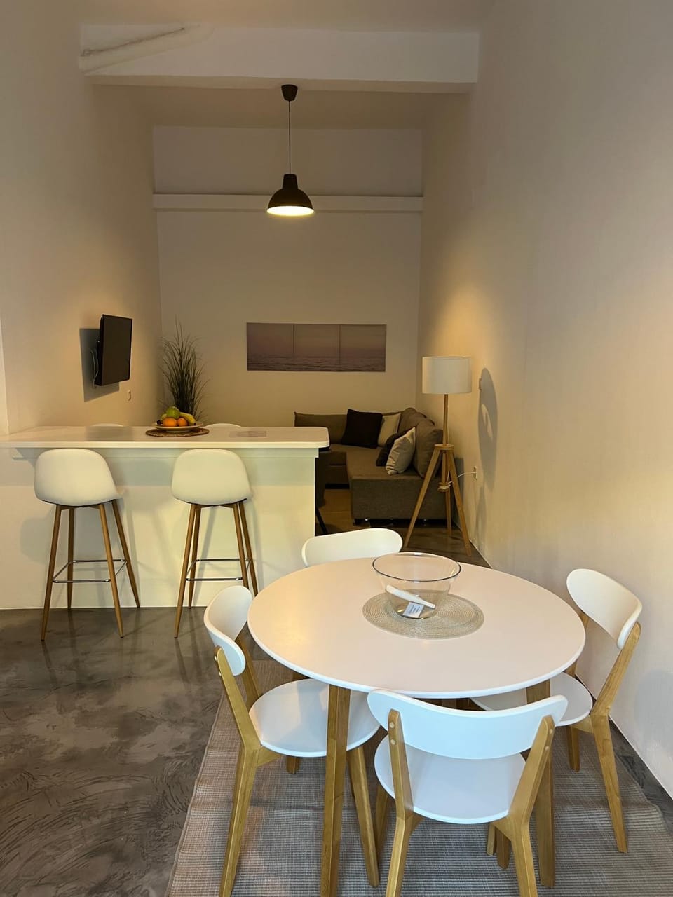 Living room, Seating area, Dining area