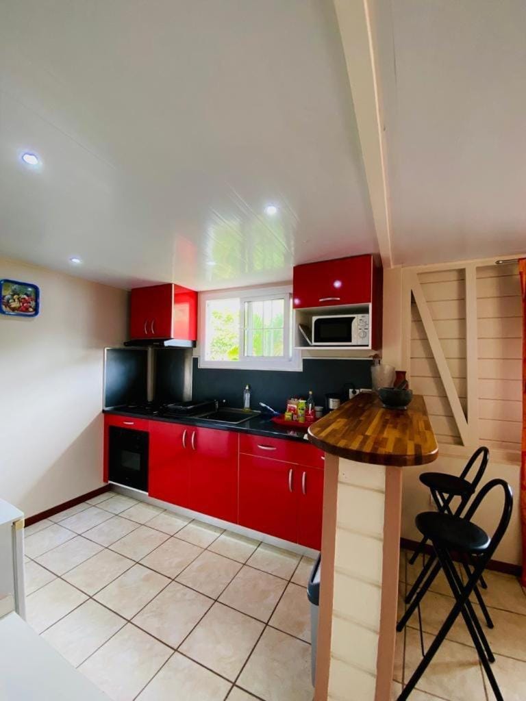 Kitchen or kitchenette, oven, stove
