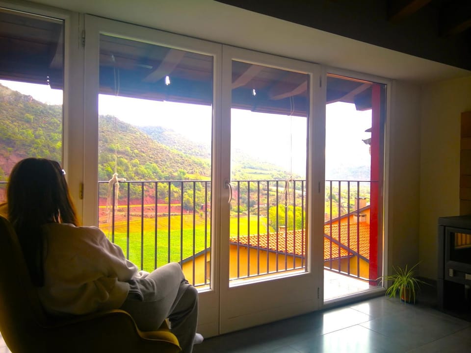 Natural landscape, Living room, Mountain view