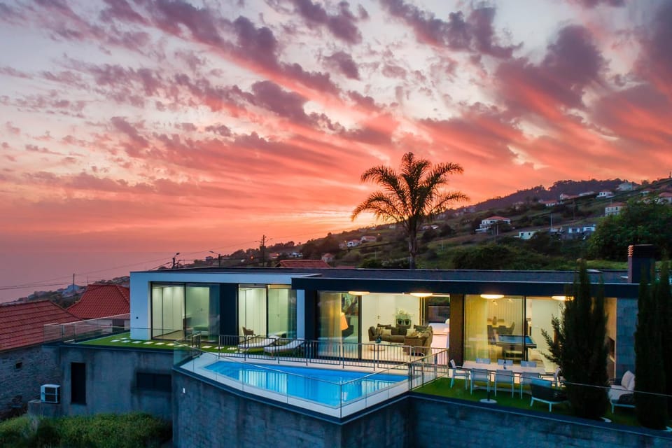 Swimming pool, Sunset