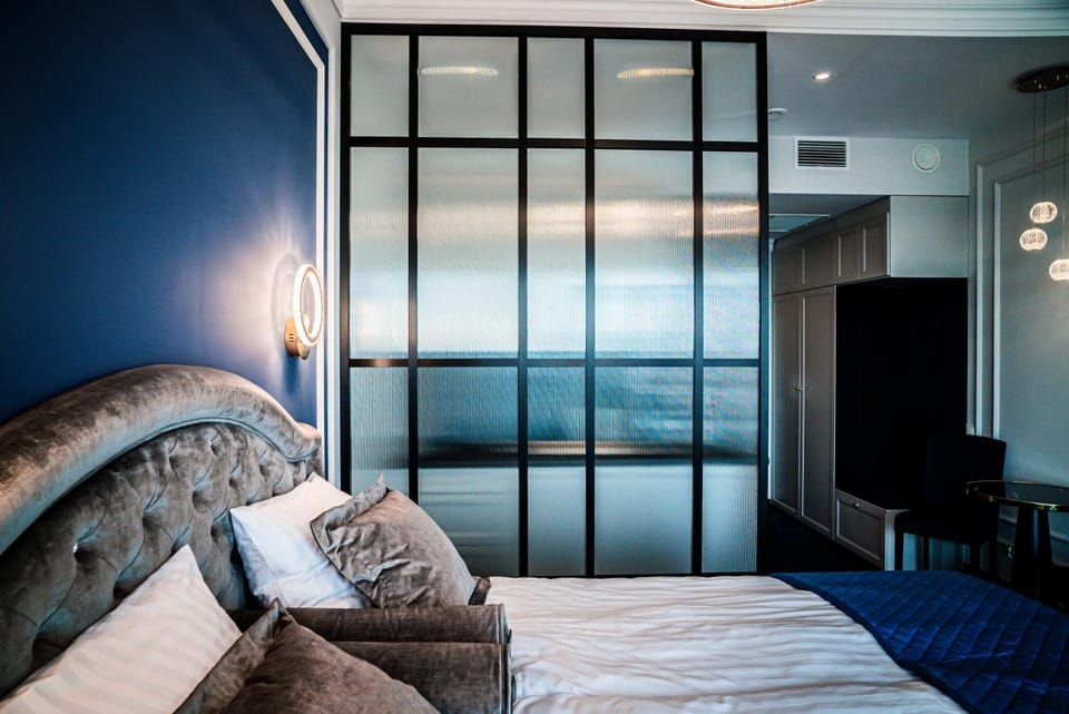 Hanza Tower 14th floor cityview, balcony, sauna, pool, jacuzzi Apartment in Szczecin