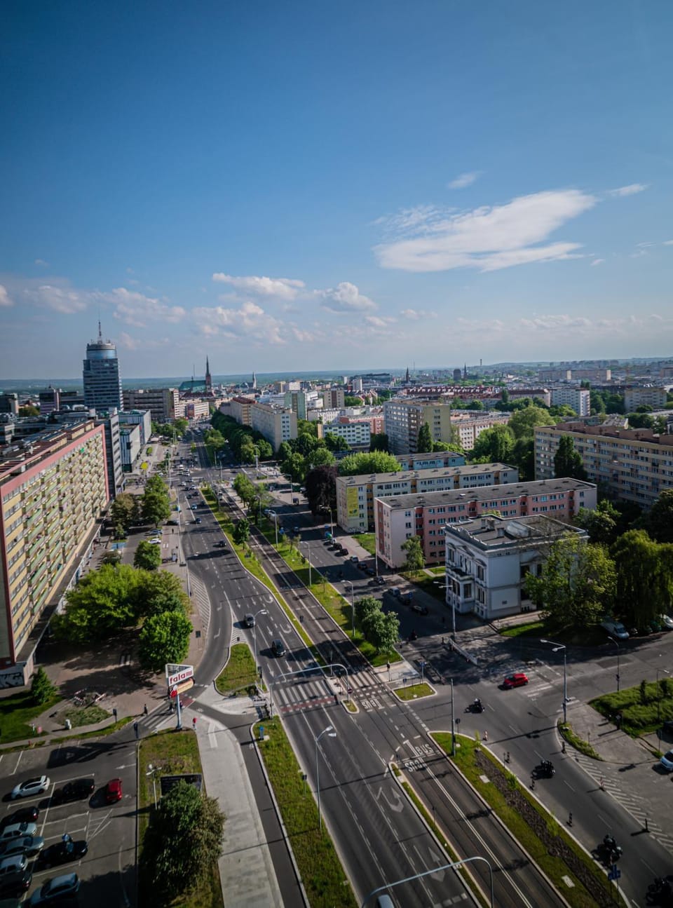 Hanza Tower 14th floor cityview, balcony, sauna, pool, jacuzzi Apartment in Szczecin