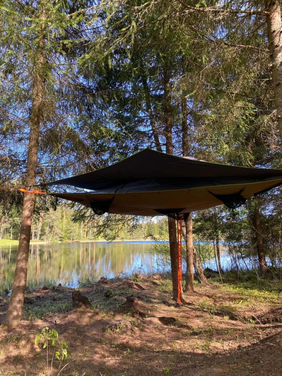Karula Stay - Lakeside Camper I, Treetent and SUPs included Campground/ 
RV Resort in Estonia