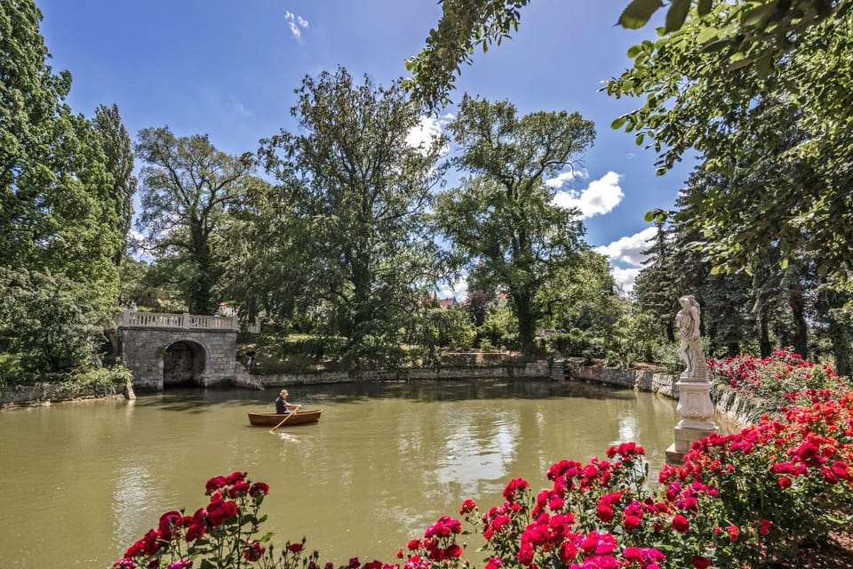 Natural landscape, Garden, Lake view