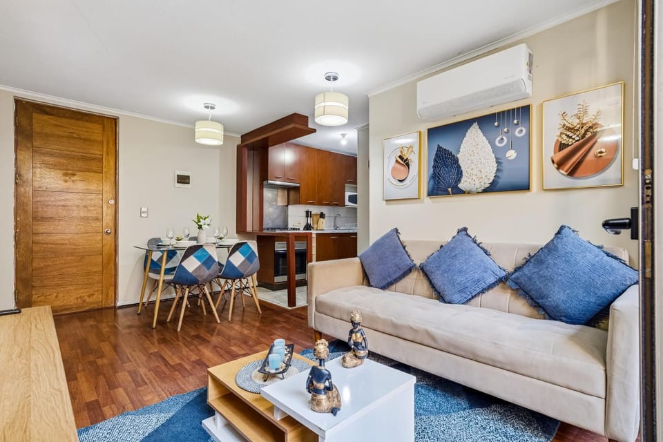 Dos Habitaciones matrimoniales, Aire Acondicionado Apartment in Santiago