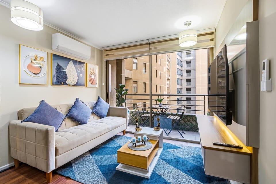 Dos Habitaciones matrimoniales, Aire Acondicionado Apartment in Santiago