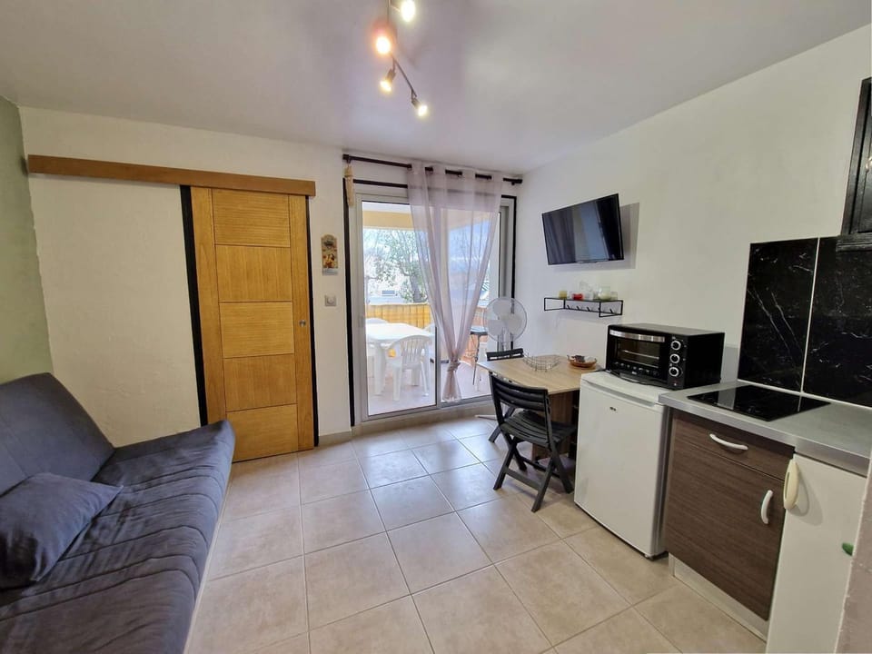 Appartement T1 avec Terrasse, Parking, Proche Plage et Commodités - FR-1-387-207 Apartment in Marseillan