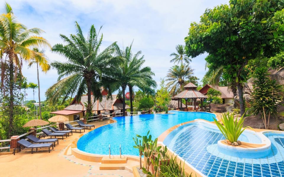 Natural landscape, Pool view, Swimming pool, Swimming pool