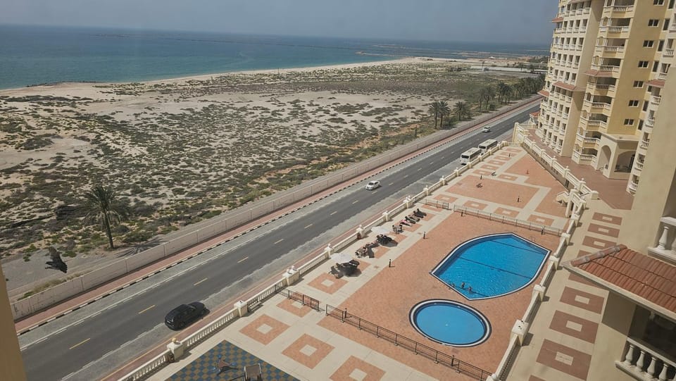 Natural landscape, Bird's eye view, Pool view, Sea view, Swimming pool, sunbed