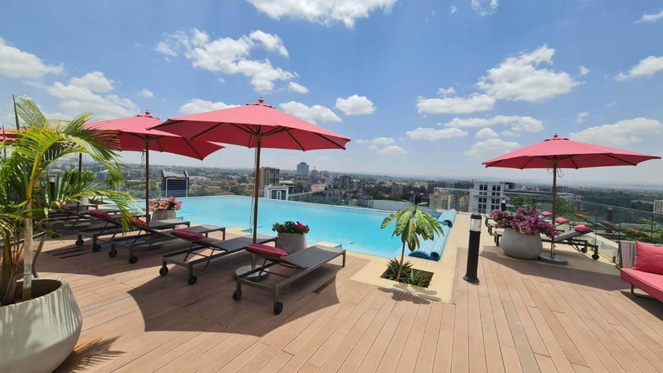 View (from property/room), Pool view, Swimming pool