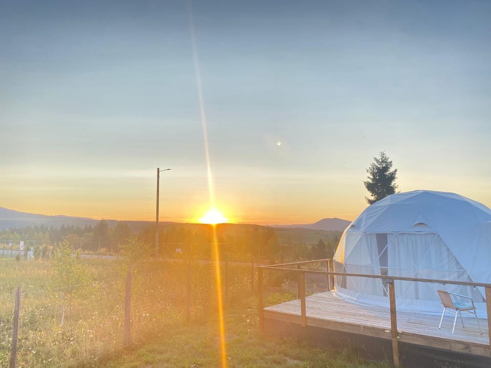 Property building, Sunset