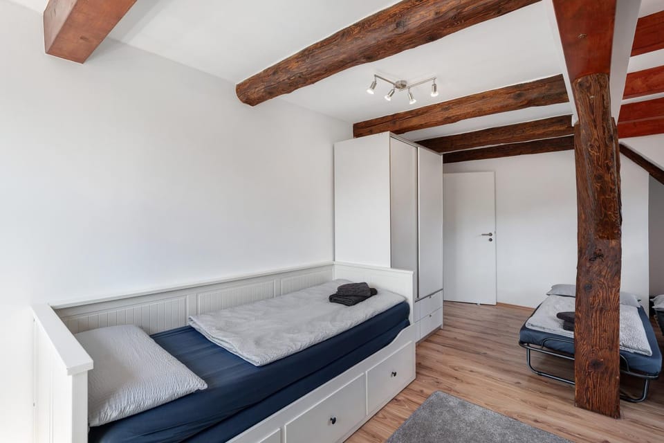 Property building, Living room, Bedroom