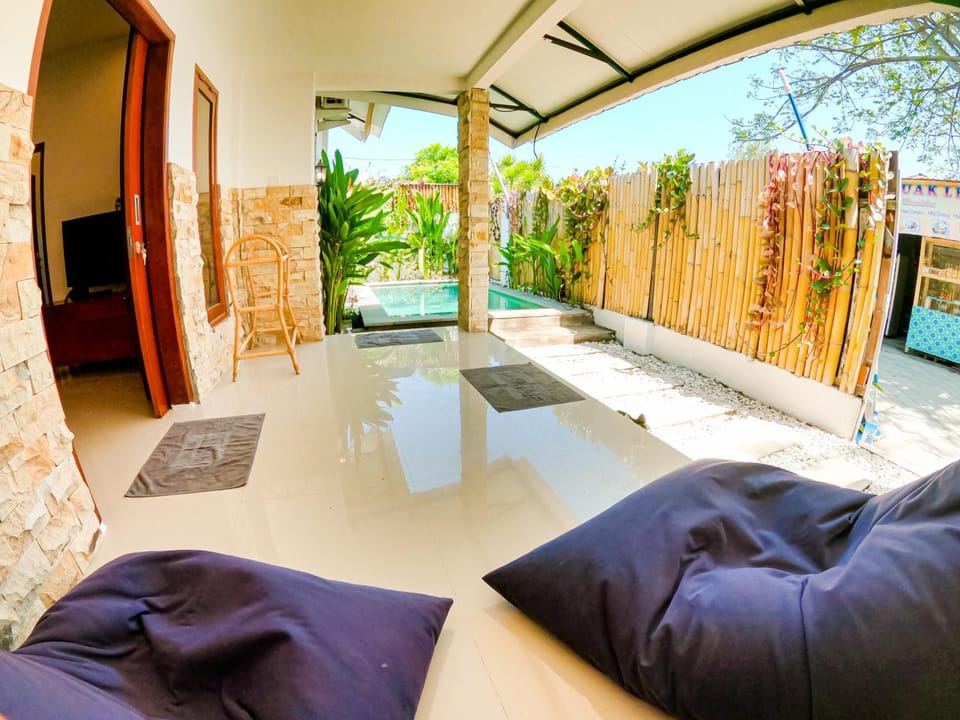 Balcony/Terrace, Seating area, Garden view, Pool view, Swimming pool