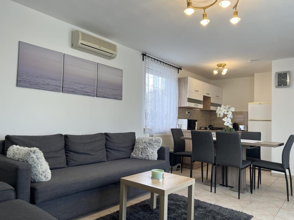 Kitchen or kitchenette, Living room, air conditioner