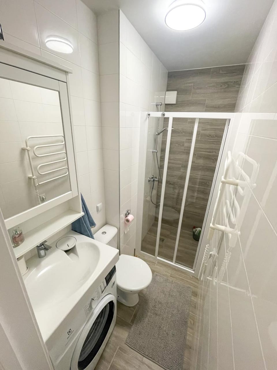 Shower, Toilet, Bathroom, washing machine