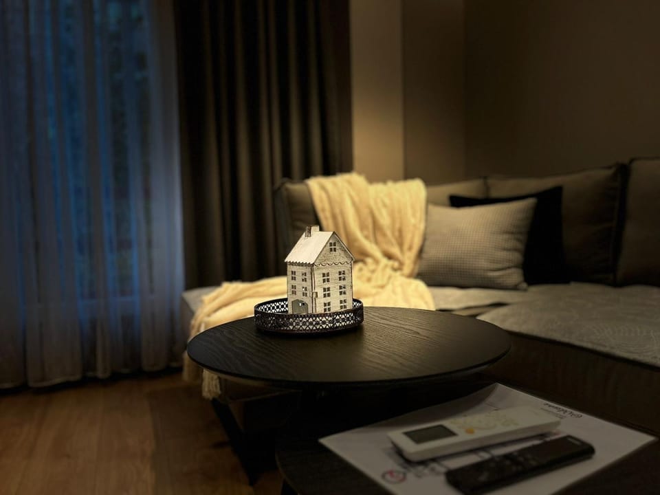 Bed, Living room, Photo of the whole room, Seating area, Bedroom