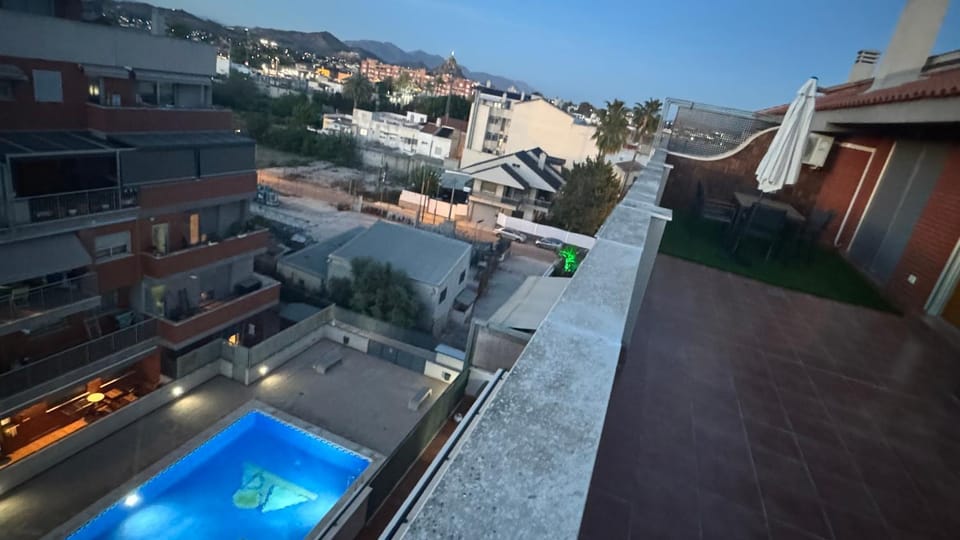 Property building, Balcony/Terrace, City view, City view, Mountain view, Mountain view, Pool view, Pool view, Swimming pool, Sports, Open Air Bath