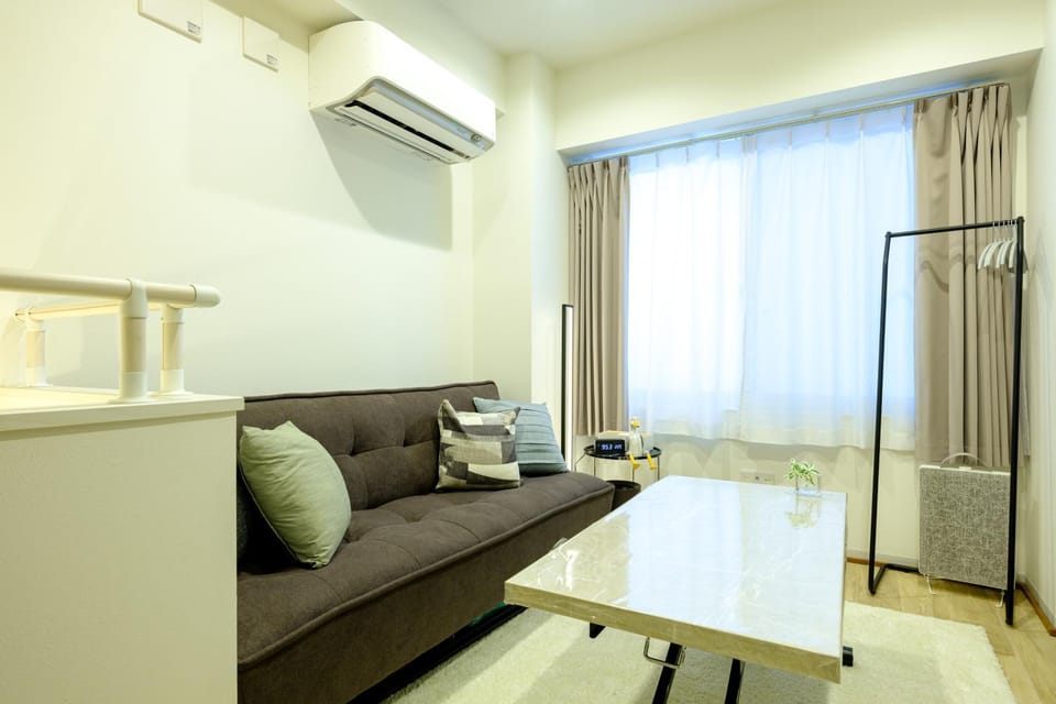 Living room, Photo of the whole room, air conditioner