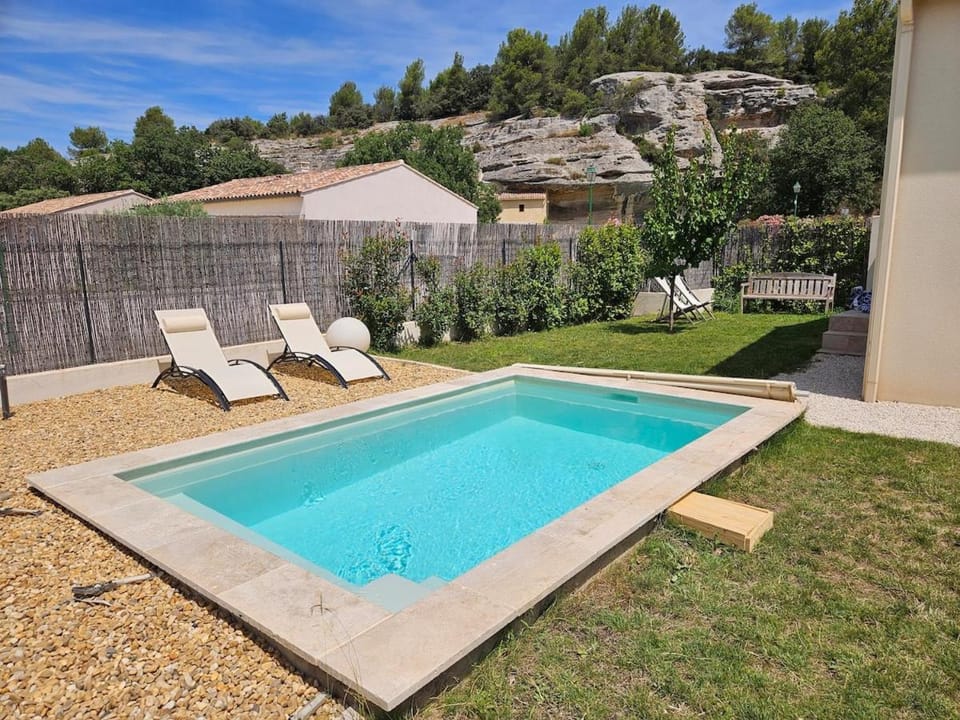 Natural landscape, Garden, Garden view, Mountain view, Pool view, Swimming pool, sunbed