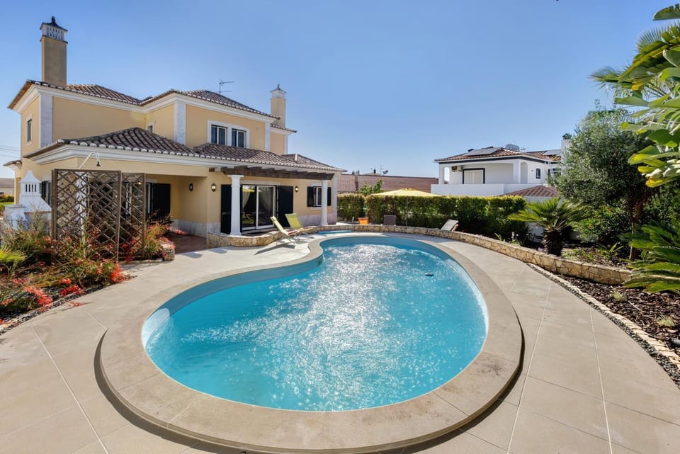 Property building, Living room, Swimming pool