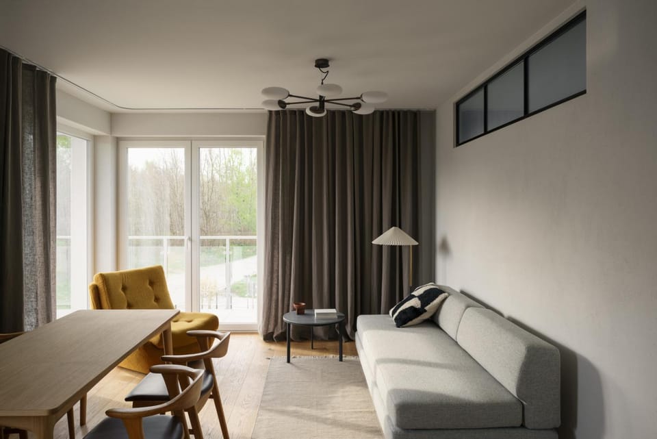 Living room, Seating area, Dining area